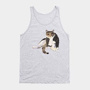 Grumpy Tabby Cat Tank Top